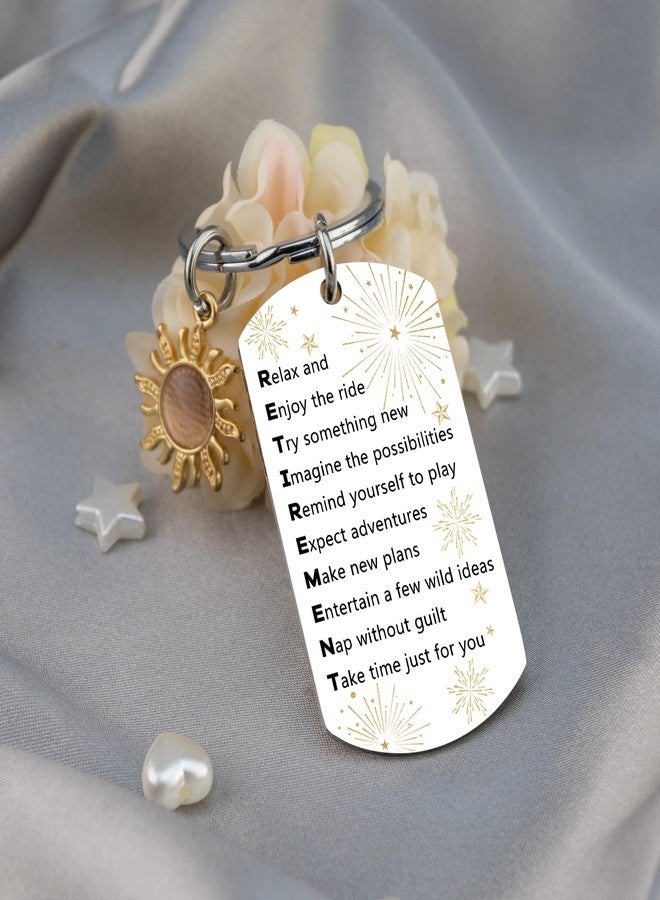 MOEXUKO Christmas Stocking Stuffers Adults Retirement Gift for Woman 2025 Retired Gifts for Women Happy Retirement Keychain Retirements Party Decorations for Friends Coworker Teacher Mom Stocking Stuffers - Image 4